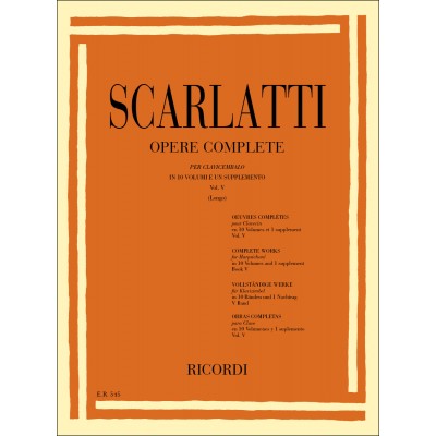 SCARLATTI D. - OPERE COMPLETE PER CLAV. VOL.5 - PIANO