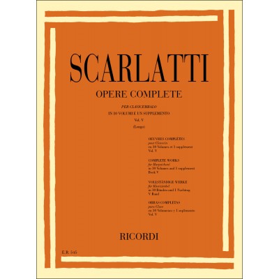 SCARLATTI D. - OPERE COMPLETE PER CLAV. VOL.5 - PIANO