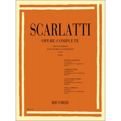SCARLATTI D. - OPERE COMPLETE VOL.9 - CLAVECIN
