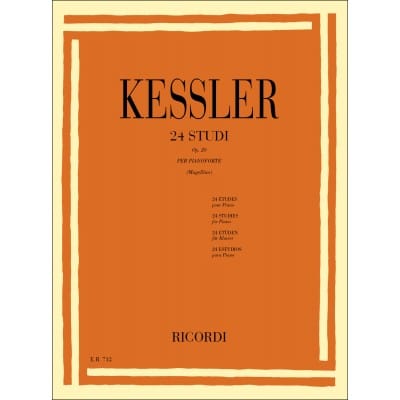 KESSLER J.C. - 24 STUDI OP. 20 PER PIANOFORTE