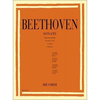 BEETHOVEN L.V. - 32 SONATE PER PIANOFORTE VOL 2 (17-32) - PIANO