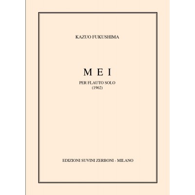 FUKUSHIMA K. - MEI - FLUTE 
