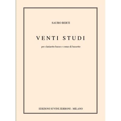 BERTI S. - VENTI STUDI - CLARINETTE BASSE 