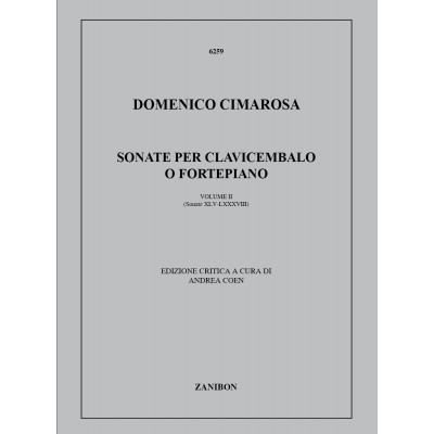 RICORDI CIMAROSA D. - SONATE VOL. 2 (45/88) - CLAVECIN