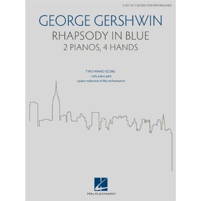 GEORGE GERSHWIN - RHAPSODY IN BLUE - 2 PIANOS, 4 MAINS