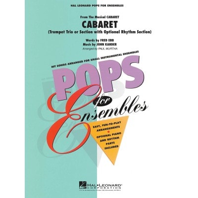 HAL LEONARD POPS FOR ENSEMBLES - CABARET - TRIO DE TROMPETTES 