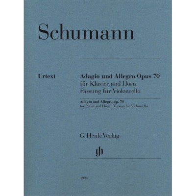 SCHUMANN R. - ADAGIO UND ALLEGRO FUR HORN (OP.70) - VERSION VIOLONCELLE 
