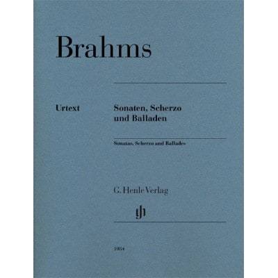 JOHANNES BRAHMS - SONATAS, SCHERZO AND BALLADS PB - PIANO