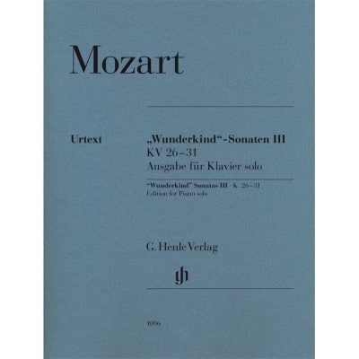  Mozart W.a. - Wunderkind-sonatas Iii K.26-31- Piano