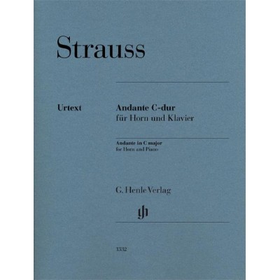 HENLE VERLAG Richard Strauss - Andante In C Major For Horn And Piano - Cor et Piano