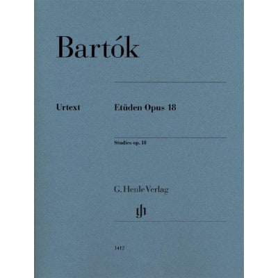 HENLE VERLAG BÉLA BARTÓK - STUDIES OP. 18 - PIANO