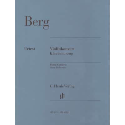 BERG ALBAN - VIOLINKONZERT - VIOLIN, PIANO