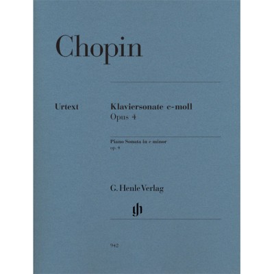 CHOPIN F. - KLAVIERSONATE C-MOLL OP.4