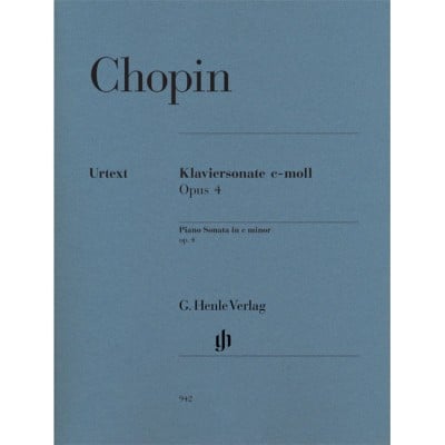 CHOPIN F. - KLAVIERSONATE C-MOLL OP.4
