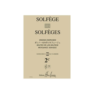  Lavignac Albert - Solfege Des Solfeges Vol.2c Sans Accompagnement