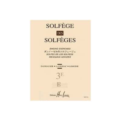 LAVIGNAC ALBERT - SOLFEGE DES SOLFEGES VOL.3E SANS ACCOMPAGNEMENT