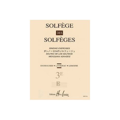 LAVIGNAC ALBERT - SOLFEGE DES SOLFEGES VOL.3E SANS ACCOMPAGNEMENT