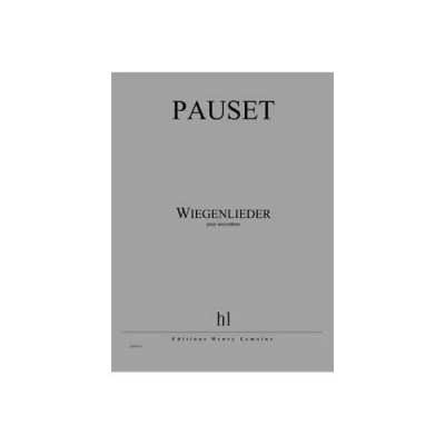 LEMOINE Pauset Brice - Wiegenlieder - Accordeon
