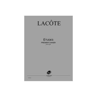  Lacôte Th. - Etudes 1er Cahier - Orgue