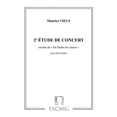 VIEUX - ETUDES CONCERT N 2 - ALTO ET PIANO