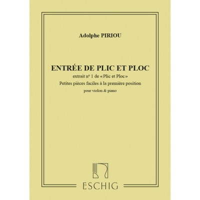 PIRIOU - PLIC ET PLOC N 1 - VIOLON ET PIANO
