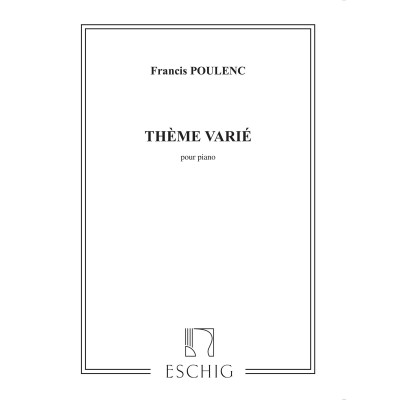 POULENC F. - THEME VARIE - PIANO