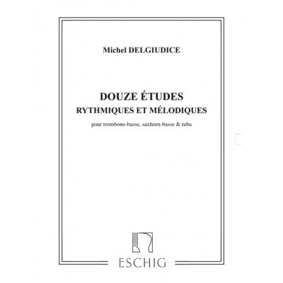 DELGIUDICE - 12 ETUDES - TROMBONE BASSE