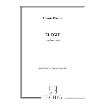  Poulenc F. - Elegie - 2 Pianos