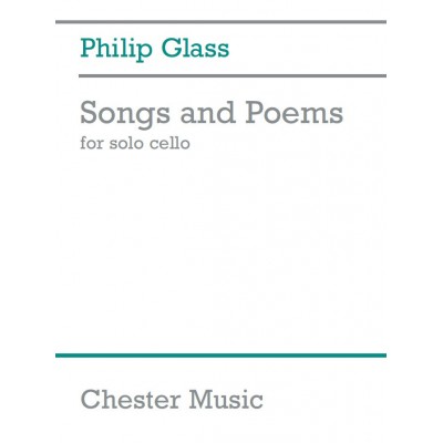 GLASS PH. - SONGS AND POEMS - CELLO SOLO 