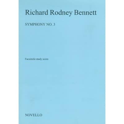 BENNETT RICHARD RODNEY - SYMPHONY NO. 3 - SCORE - ORCHESTRA