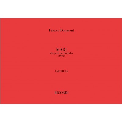  Donatoni F. - Mari. Due Pezzi Per Marimba