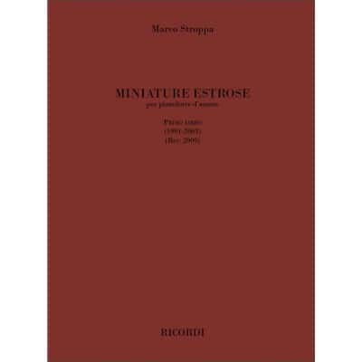 STROPPA M. - MIANIATURE ESTROSE - PRIMO LIBRO - PIANO