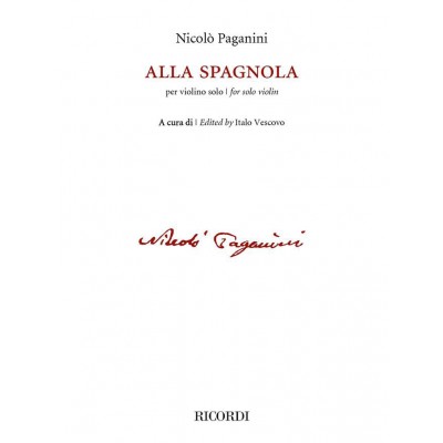 NICCOLO PAGANINI - ALLA SPAGNOLA - VIOLON