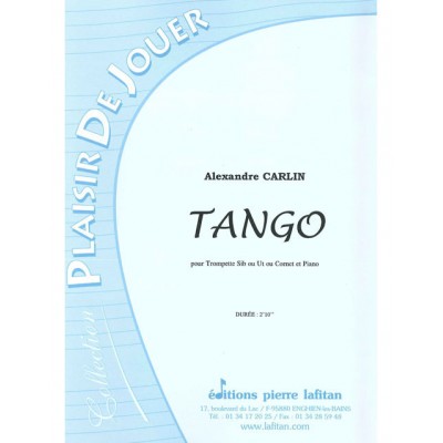 LAFITAN CARLIN ALEXANDRE - TANGO - TROMPETTE & PIANO