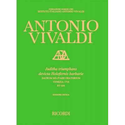  Vivaldi A. -  Juditha Triumphans Rv 644 - Conducteur 