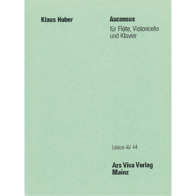 HUBER KLAUS - ASCENSUS - FLUTE, CELLO AND PIANO