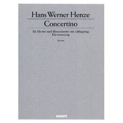 HENZE H.W. - CONCERTINO - PIANO AND WIND BAND WITH PERCUSSION
