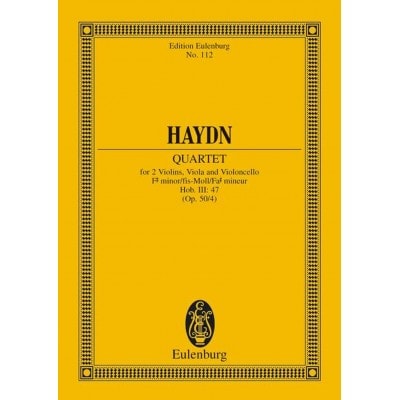  Haydn Joseph - String Quartet F-sharp Minor Op.50/4 Hob. Iii: 47 - String Quartet