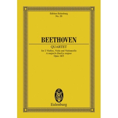 BEETHOVEN L.V. - STRING QUARTET A MAJOR OP.18/5 - STRING QUARTET