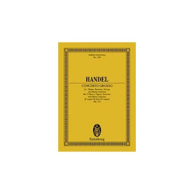 HAENDEL G.F. - CONCERTO GROSSO BB MAJOR OP.3/2 HWV 313
