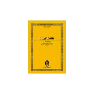 GLAZUNOV A. - CONCERTO A MINOR OP.82 - CONDUCTEUR DE POCHE 