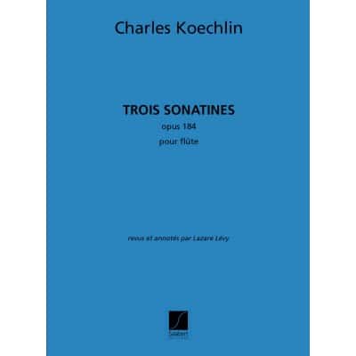 KOECHLIN C. - TROIS SONATINES - FLUTE