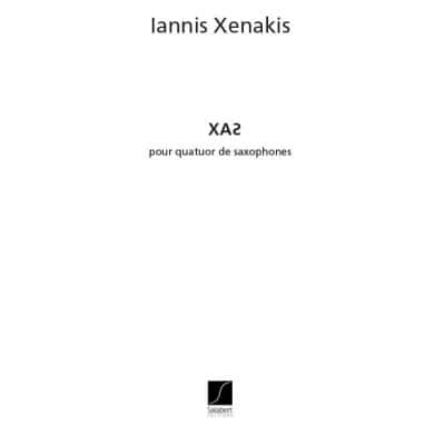 SALABERT XENAKIS - XAS - 4 SAXOPHONES