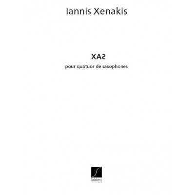 SALABERT XENAKIS - XAS - 4 SAXOPHONES