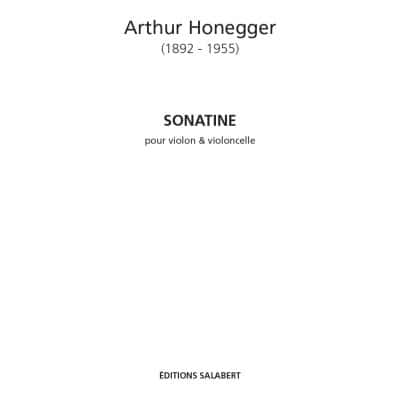 SALABERT HONEGGER A. - SONATINE - VIOLON ET VIOLONCELLE