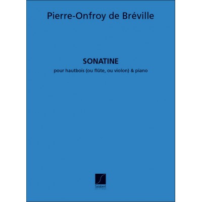 SALABERT DE BREVILLE P. - SONATINE - VIOLON ET PIANO