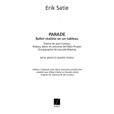  Satie - Parade - Piano 4 Mains