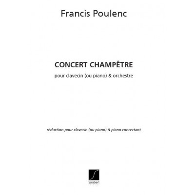 POULENC F. - CONCERT CHAMPETRE - 2 PIANOS