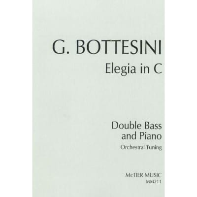  Bottesini G. - Elegy In C - Contrebasse Et Piano  