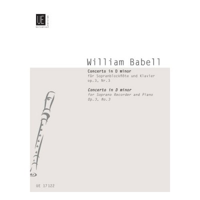 BABELL - CONCERTO NO. 3 OP. 3/3 - DESCANT FLUTE A BEC ET PIANO